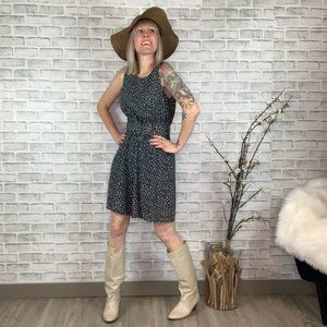 Vntg Fritzi Polka Dot Belted Pretty Woman Romper